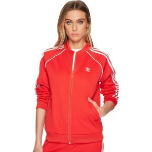adidas Originals Women’s Superstar Track Top(Radiant Red)