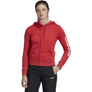 adidas Women’s Essentials Linear Hoodie(Glory Red)