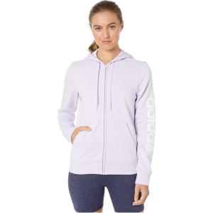 adidas Women’s Essentials Linear Hoodie(Purple Tint)