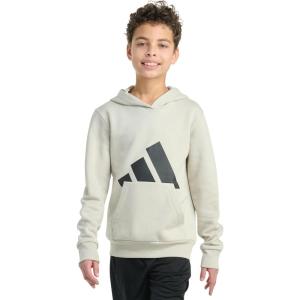 adidas boys Long Sleeve Essential Big Logo Fleece Pullover Hoodie(Wonder Alumina)