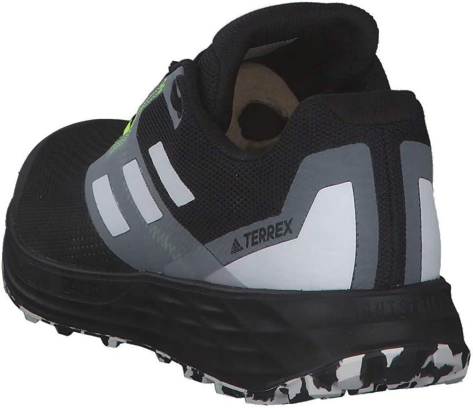 imageadidas Mens Terrex Two Flow Trail Running ShoeCblack Crywht Syello