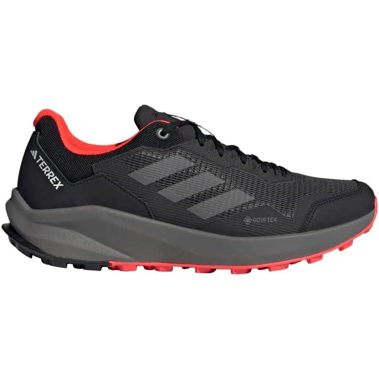 imageadidas Mens Terrex Trailrider Gore Tex Trail Running ShoesTrail Running ShoeBlackGreySolar Red