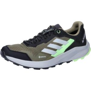 adidas Mens Terrex Trailrider Gore Tex Trail Running ShoesTrail Running Shoe(Olive Strata Wonder Silver Green Spark)