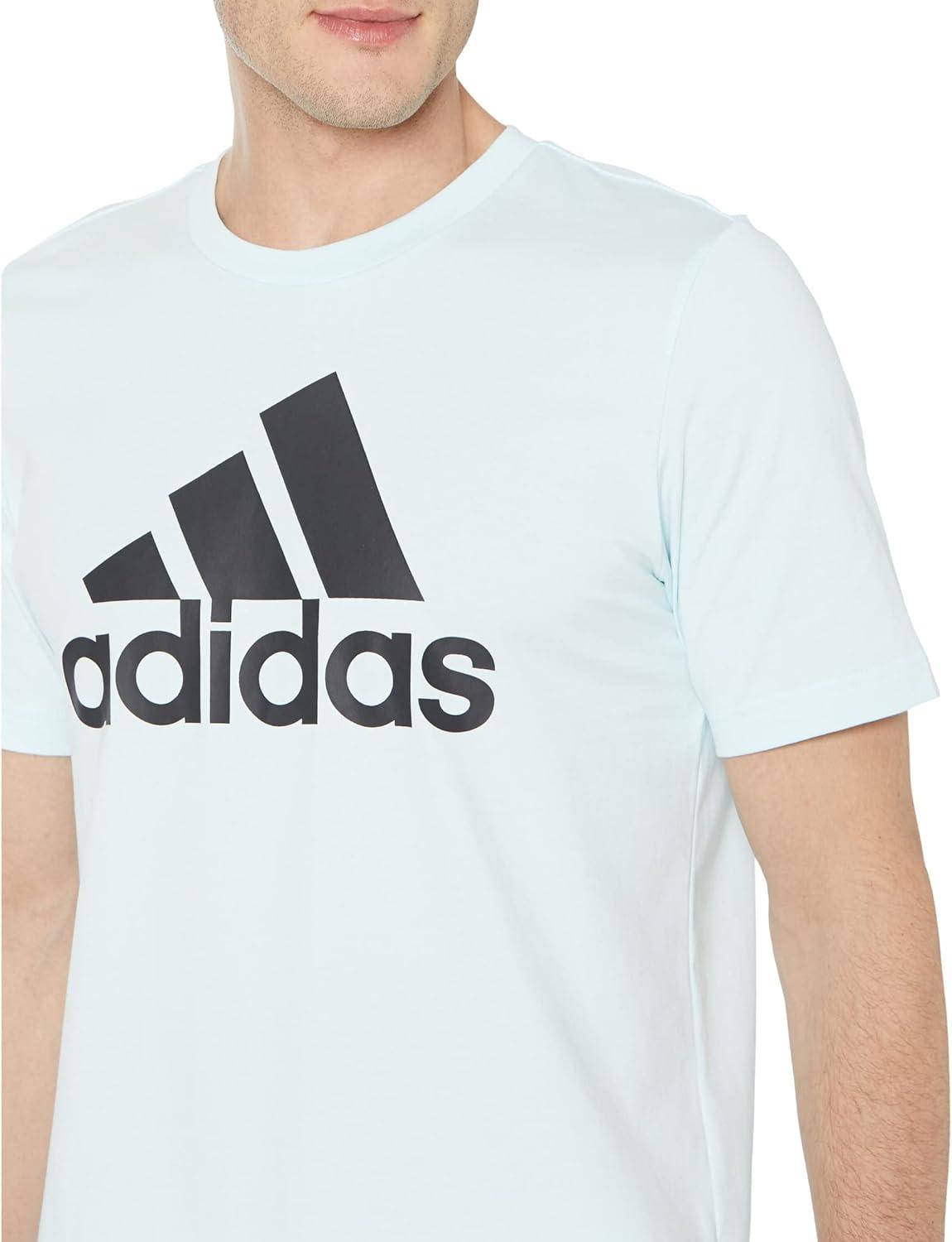 imageadidas Mens Basic Badge Of Sport TShirtAlmost BlueBlack