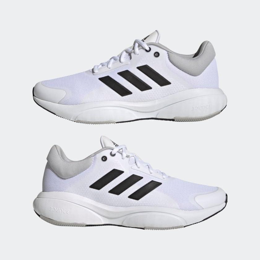imageadidas Mens Response Running ShoeCloud WhiteCore BlackGrey Two