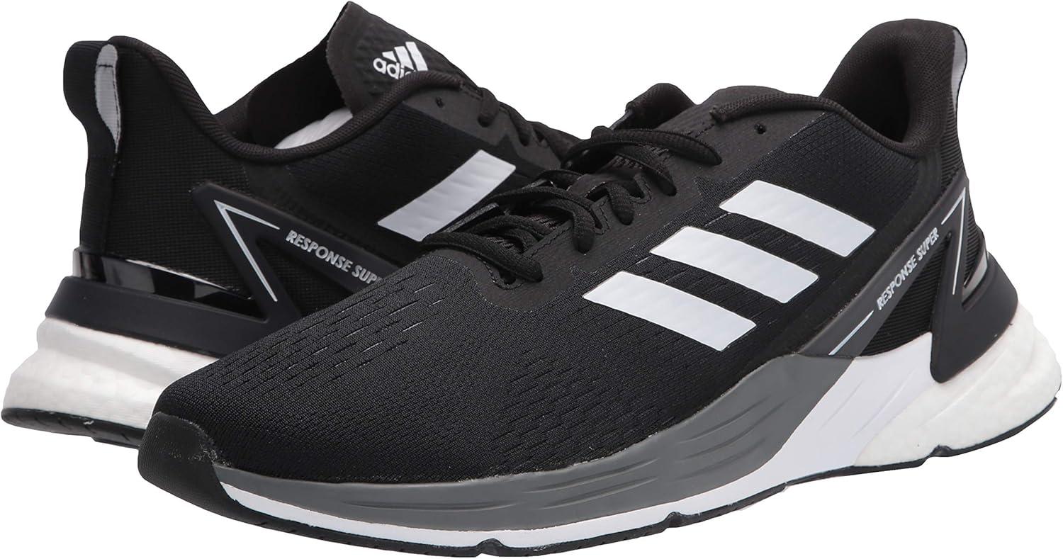 imageadidas Mens SneakerRunning ShoeBlackWhiteGrey