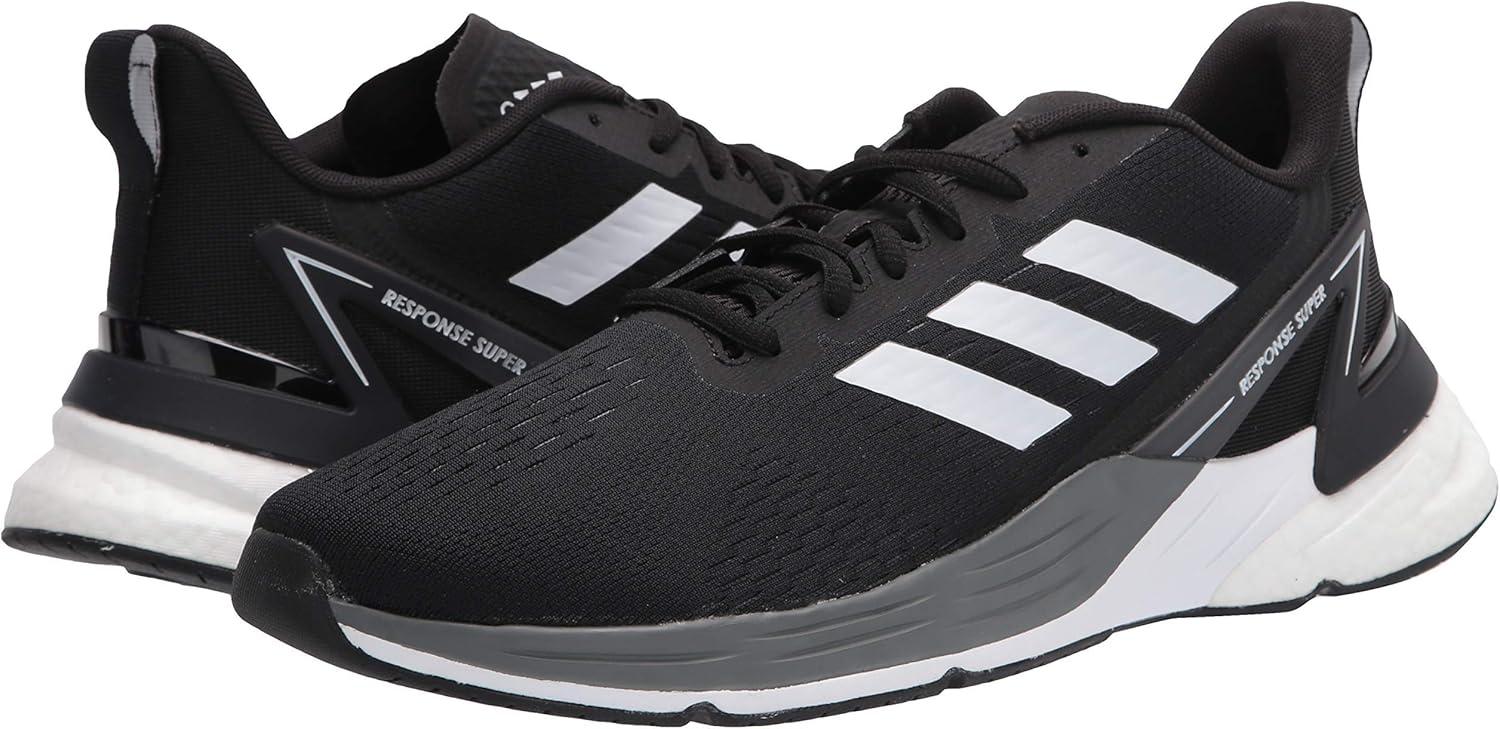 imageadidas Mens SneakerRunning ShoeBlackWhiteGrey