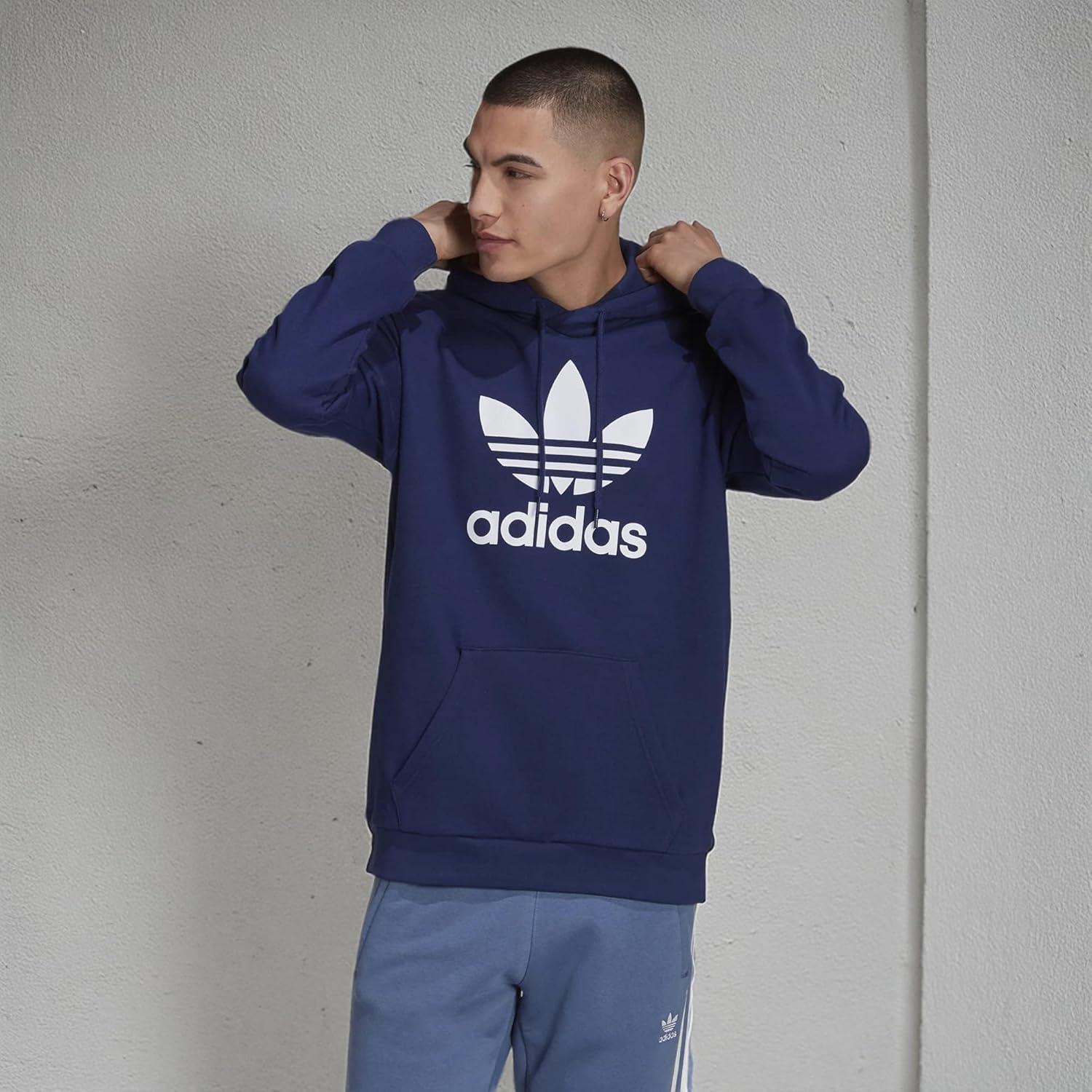 imageadidas Originals mens Graphics Trefoil Series HoodieNight Indigo Legacy