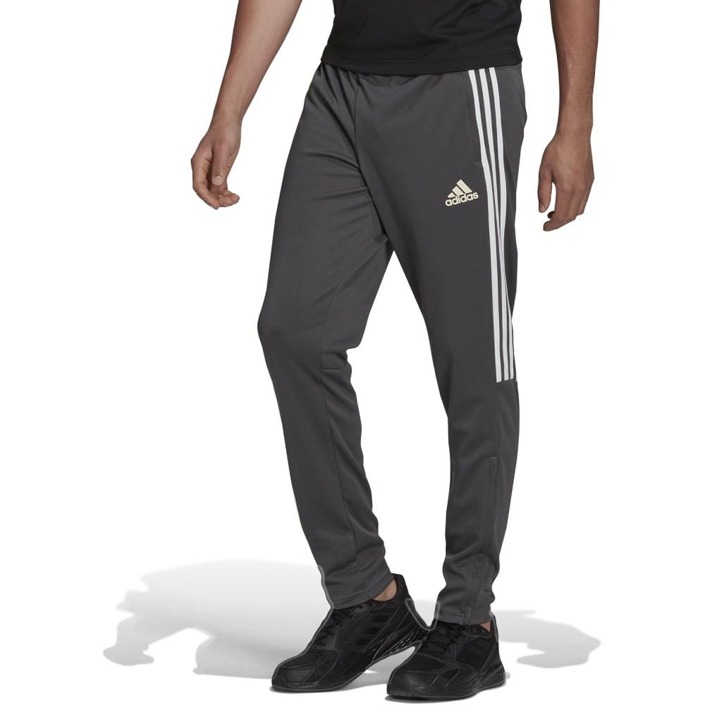 imageadidas Mens Aeroready Sereno Slim TaperedCut 3Stripes Track PantsGrey