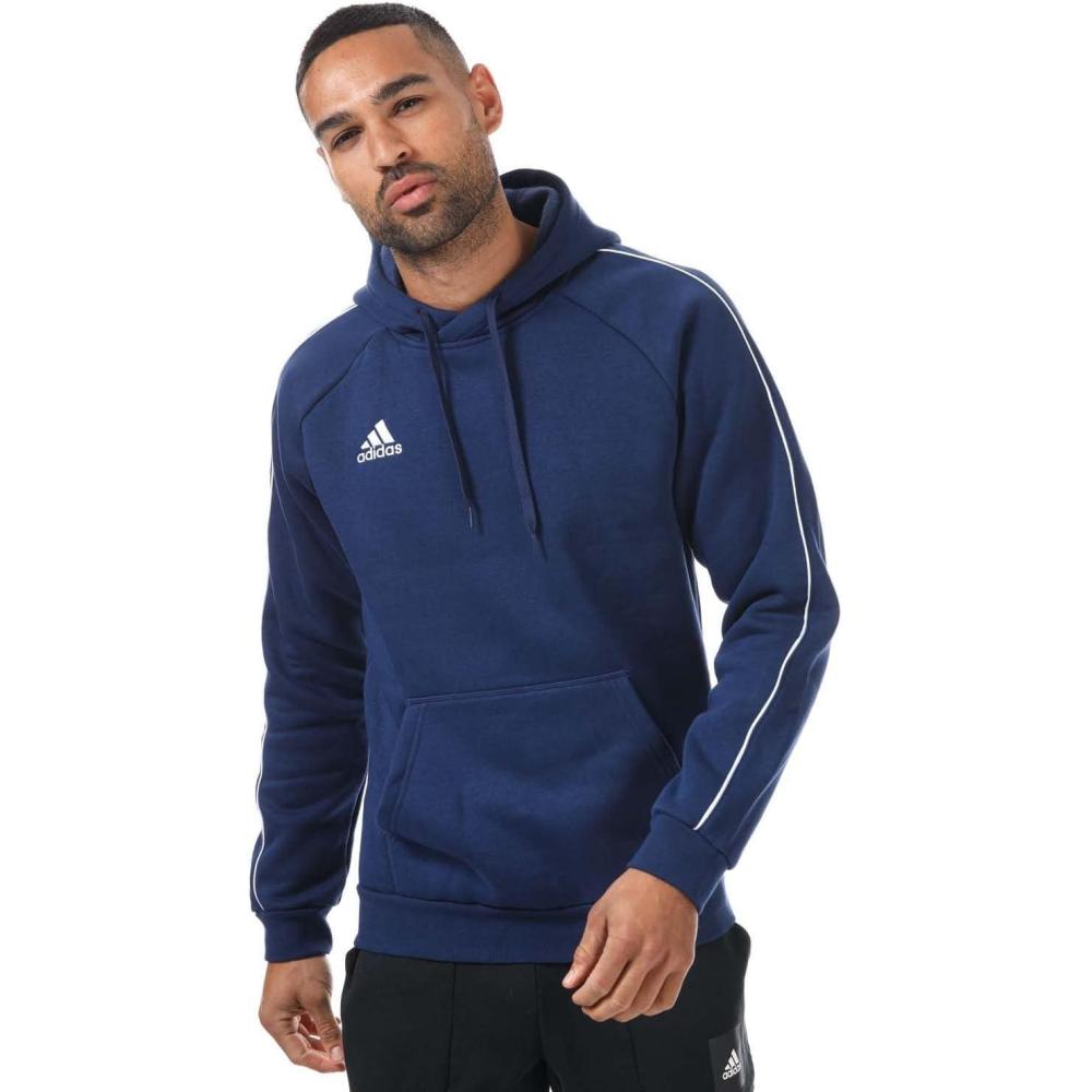 imageadidas Mens Core 18 HoodieBlue white