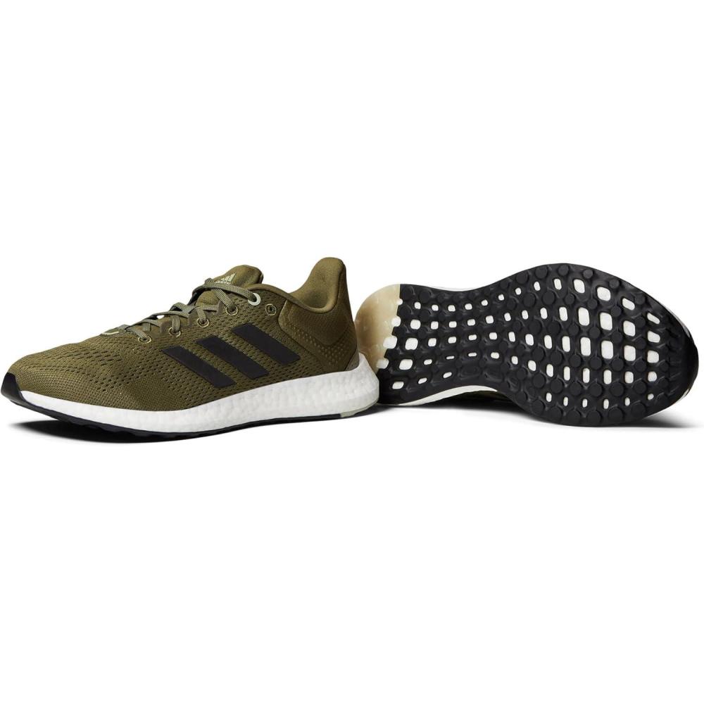 imageadidas Mens Pureboost 21 Trail Running Shoe 36 EUFocus OliveBlackHalo Green