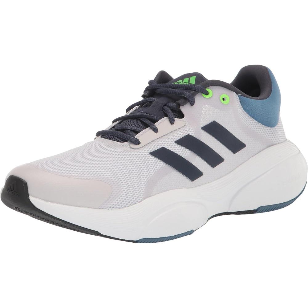 imageadidas Mens Response Running ShoeDash GreyShadow NavySolar Green