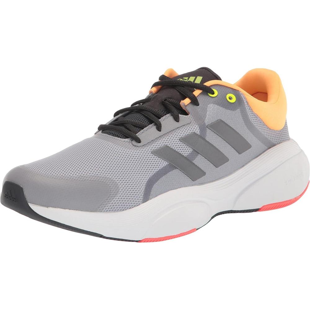 imageadidas Mens Response Running ShoeHalo SilverIron MetallicFlash Orange