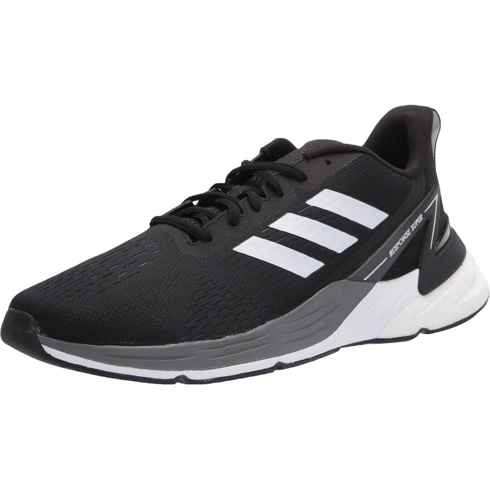 imageadidas Mens SneakerRunning ShoeBlackWhiteGrey
