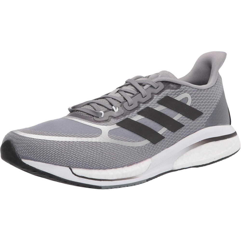 imageadidas Mens Supernova  Running ShoeGreyBlackBlue Oxide