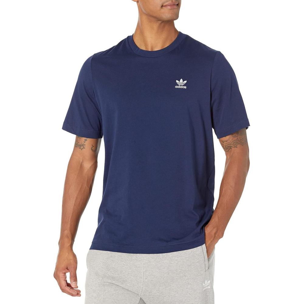 imageadidas Originals Mens Loungewear Adicolor Essentials Trefoil TeeNight Indigo