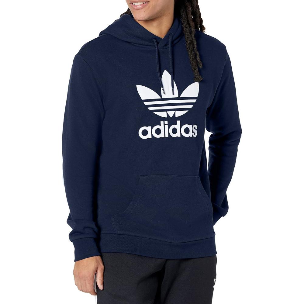 imageadidas Originals mens Graphics Trefoil Series HoodieNight Indigo 2022