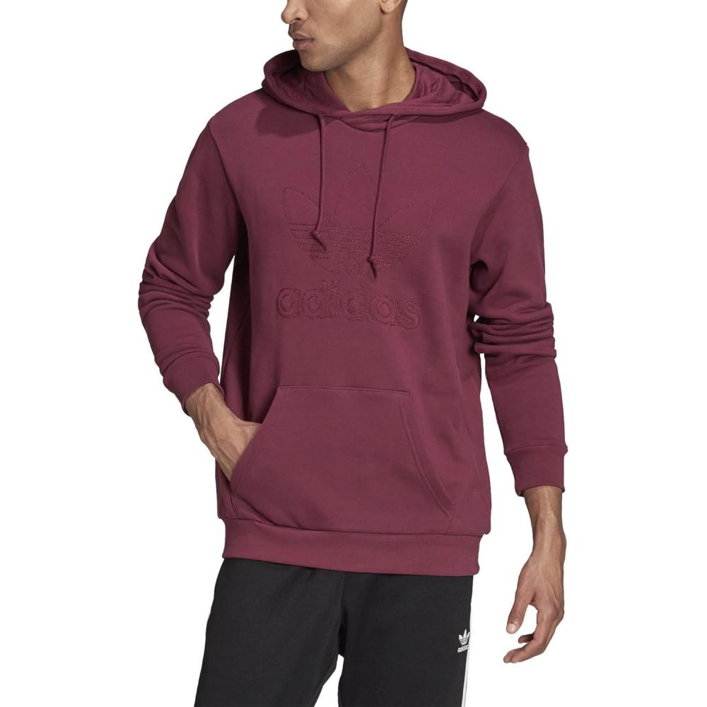 imageadidas Originals mens Graphics Trefoil Series HoodieVictory Crimson