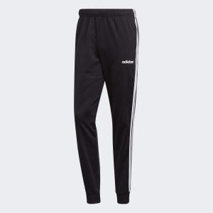 adidas Men’s Athletics Essentials 3 Stripes Tapered Tricot Pant(Black/White)
