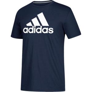 adidas Men’s Basic Badge Of Sport T-Shirt(Collegiate Navy / White)