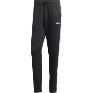 adidas Men’s Essentials 3-Stripes Tapered Open Hem Pants(Black/White)