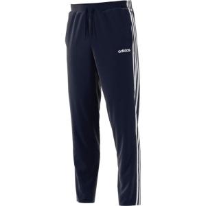 adidas Men’s Essentials 3-Stripes Tapered Open Hem Pants(Legend Ink/White)