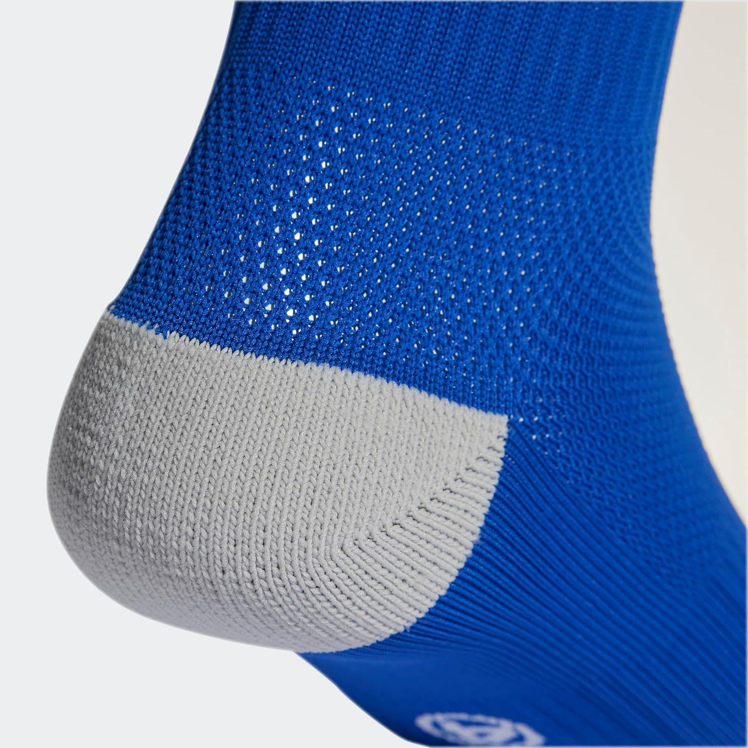 imageadidas Unisex Utility All Sport Compression Socks Sports Socks for Men Women Youth Boys and Girls NCAA Compliant 1PackRoyal Blue White