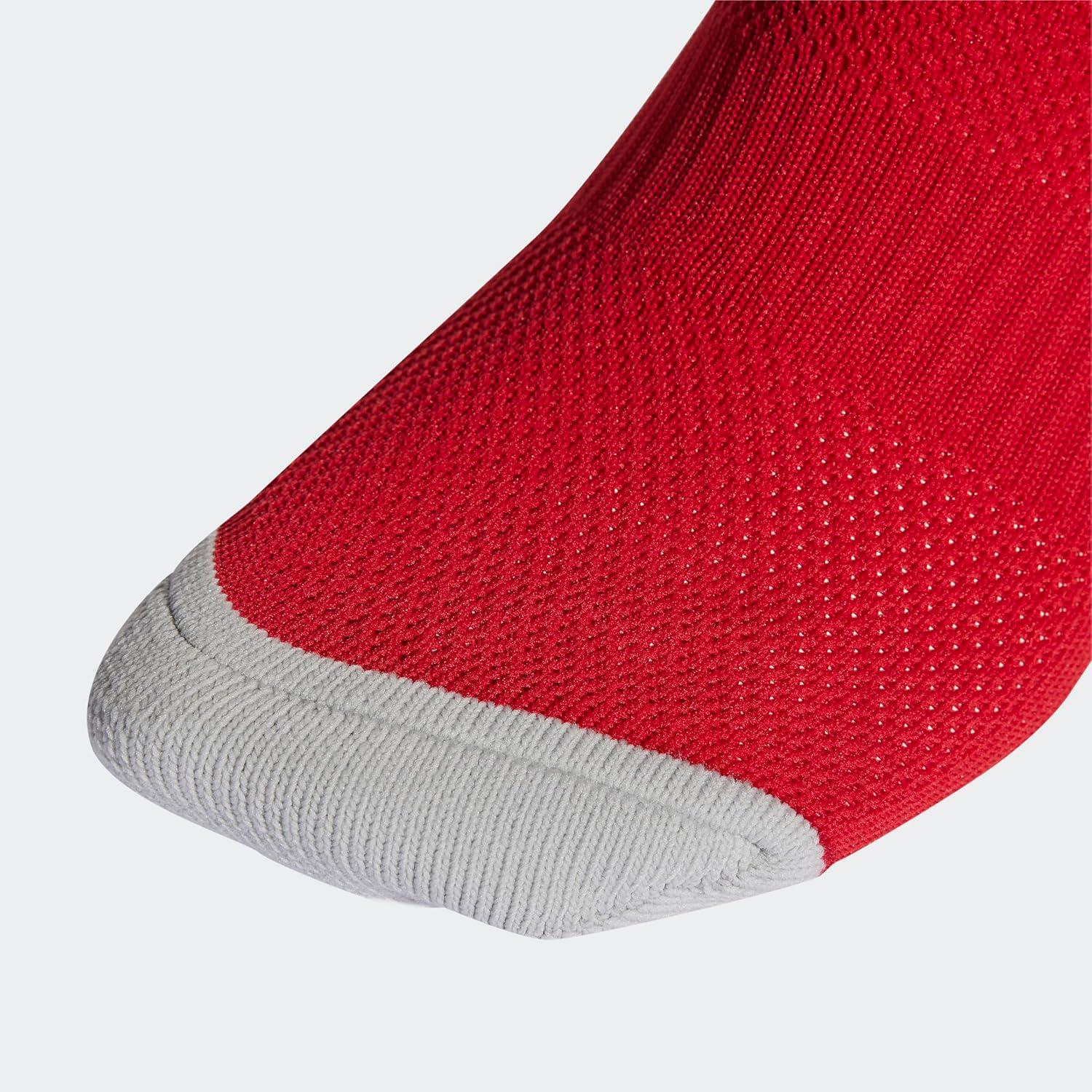 imageadidas Unisex Utility All Sport Compression Socks Sports Socks for Men Women Youth Boys and Girls NCAA Compliant 1PackTeam Power Red 2 White