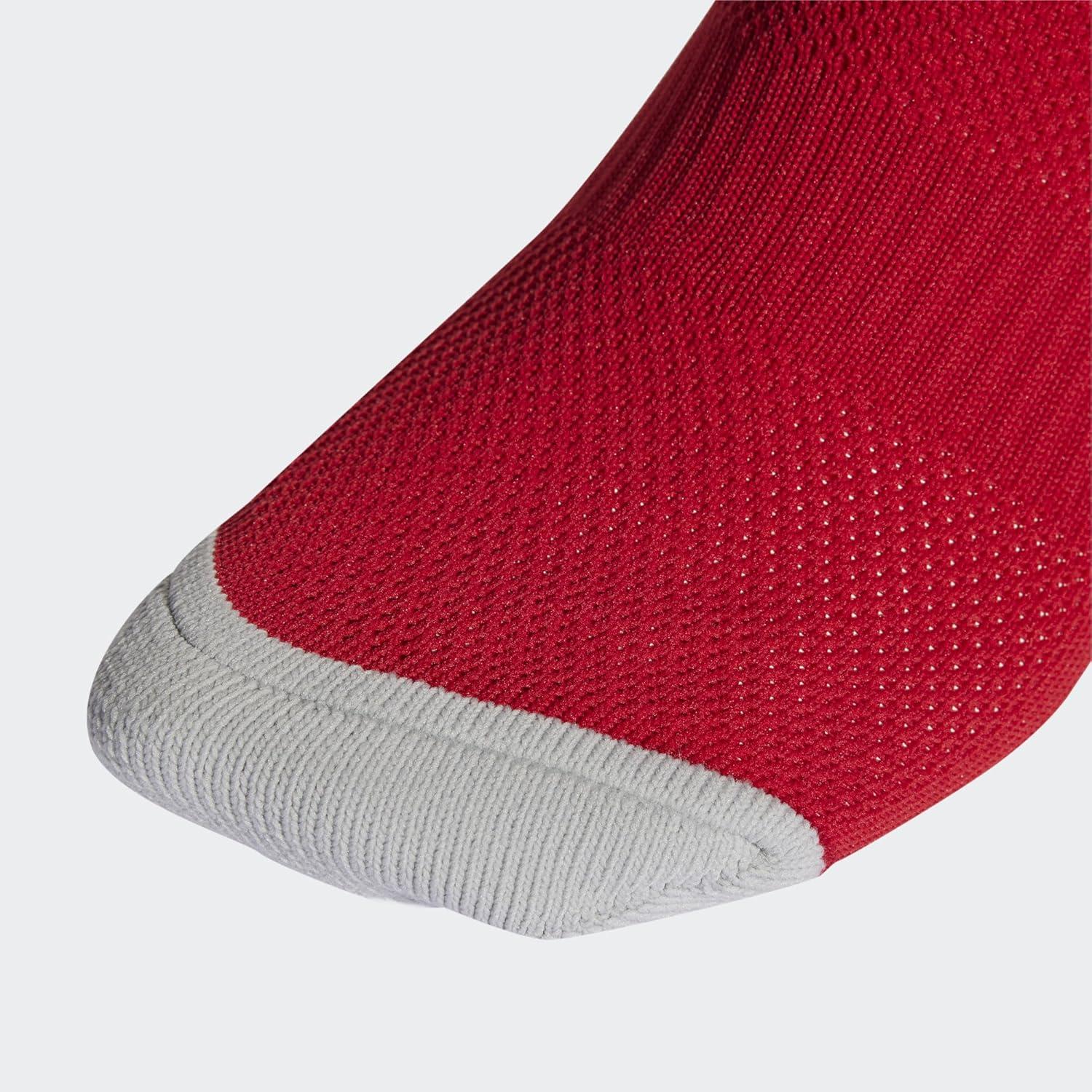 imageadidas Unisex Utility All Sport Compression Socks Sports Socks for Men Women Youth Boys and Girls NCAA Compliant 1PackTeam Power Red 2 White