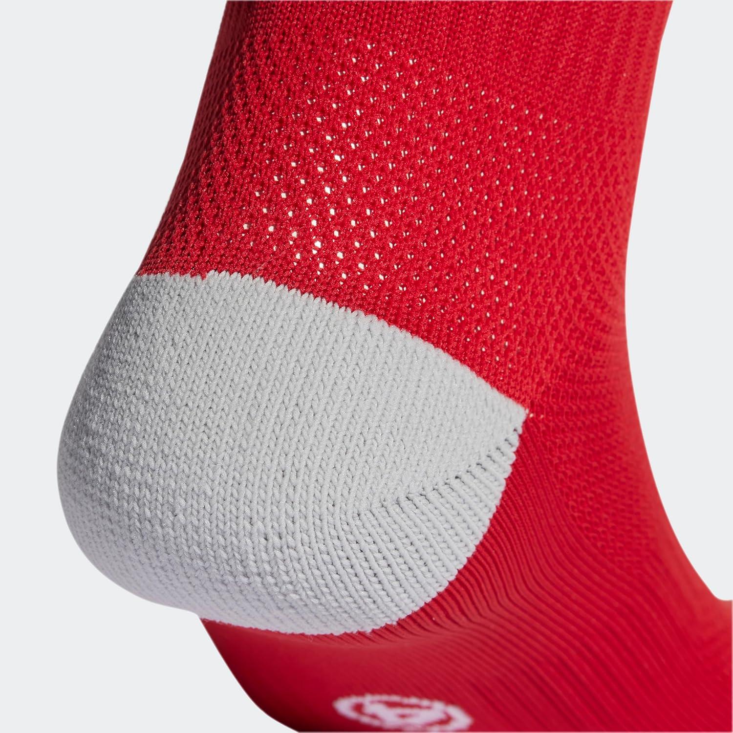 imageadidas Unisex Utility All Sport Compression Socks Sports Socks for Men Women Youth Boys and Girls NCAA Compliant 1PackTeam Power Red 2 White