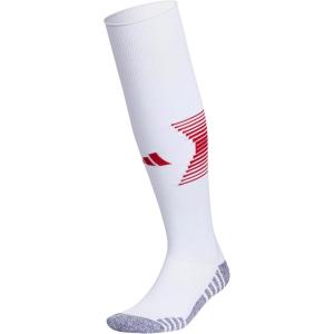 adidas Team Speed 3 Soccer Socks (1 Pair)(White/Team Power Red/2)