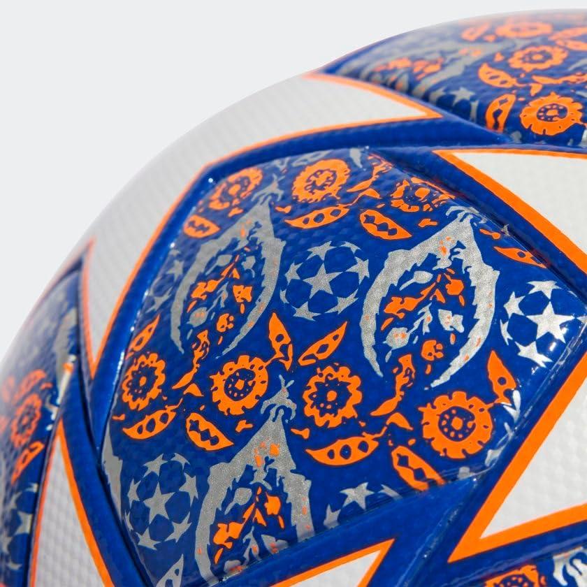 imageadidas UCL League BallWhiteTeam Royal BlueSolar OrangeSilver Metallic