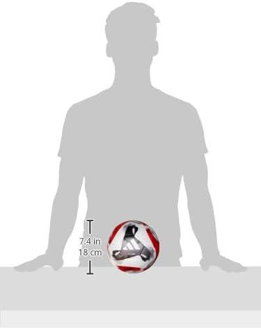 imageadidas UnisexAdult Tiro Match BallWhiteBlackIron MetallicPower RedPro