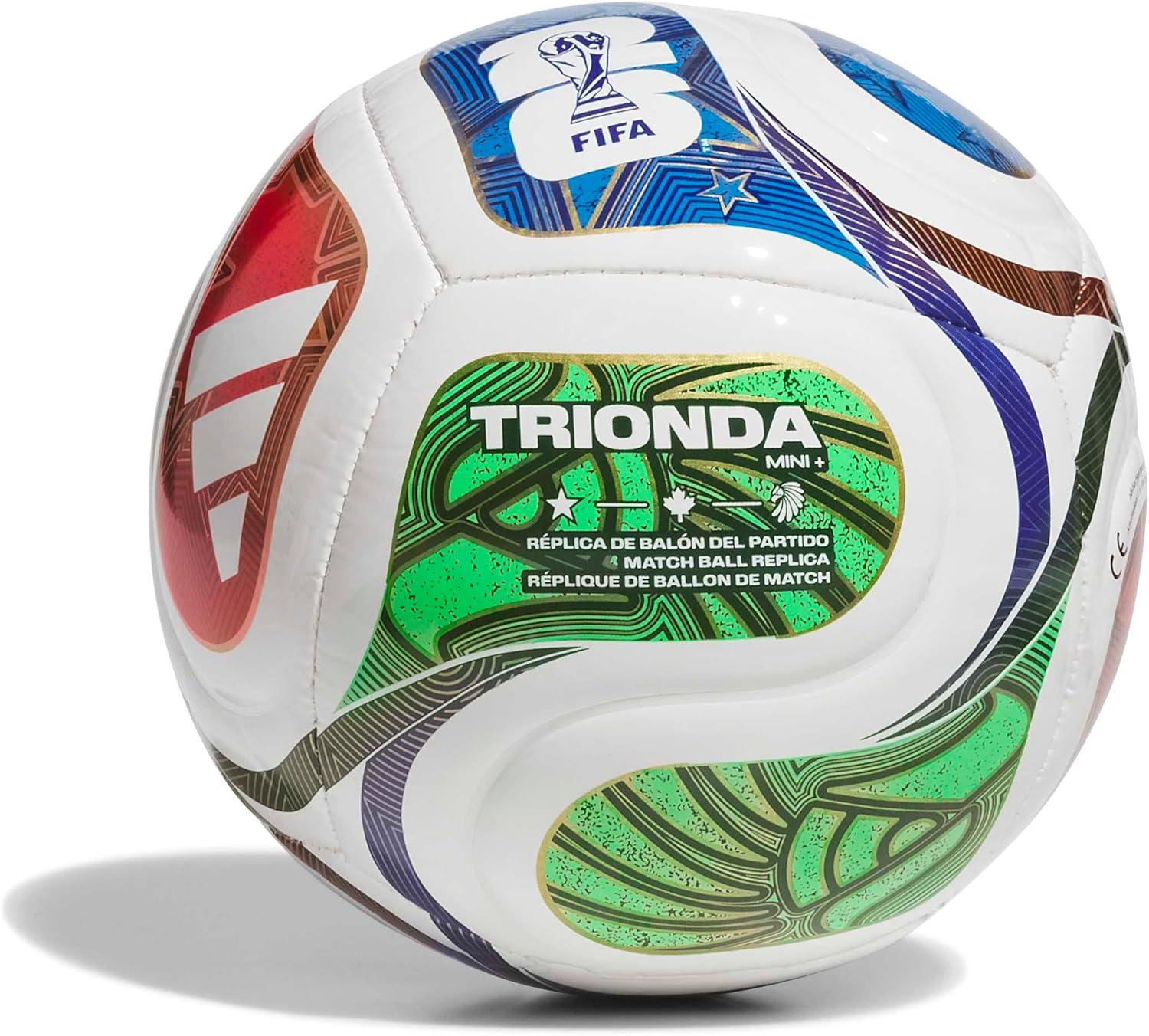 imageadidas unisexadult Fifa World Cup 26 Trionda Mini Soccer BallWhiteTeam Royal BlueSolar BluePower Red
