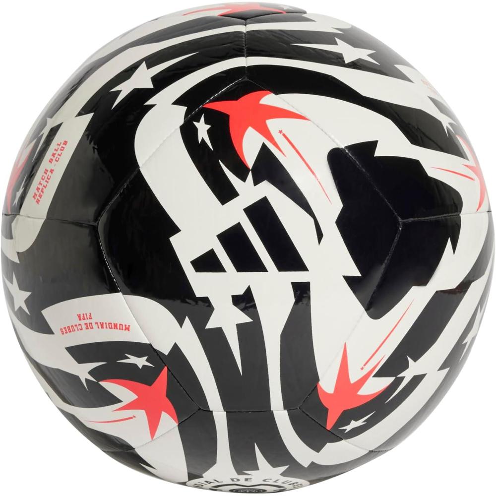 imageadidas FIFA Club World Cup Club Soccer BallWhiteBlackLucid RedClub