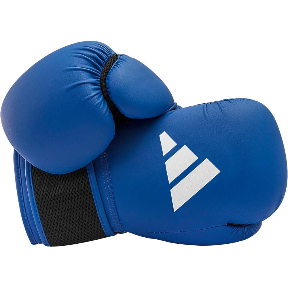 imageadidas Hybrid 25 Boxing Gloves  for Boxing MMA Kickboxing Muay Thai Beginner Punching Bag Workouts Designed for Men ampamp Women Enhanced Training PerformanceBlue