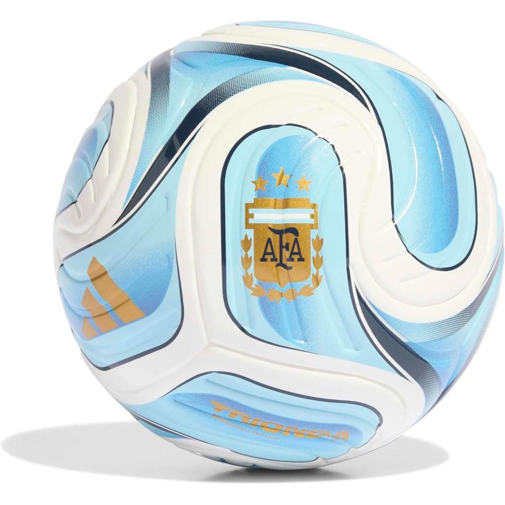 imageadidas unisexadult Fifa World Cup 26 Trionda Mini Soccer BallWhiteIcey BlueLight BlueArgentina