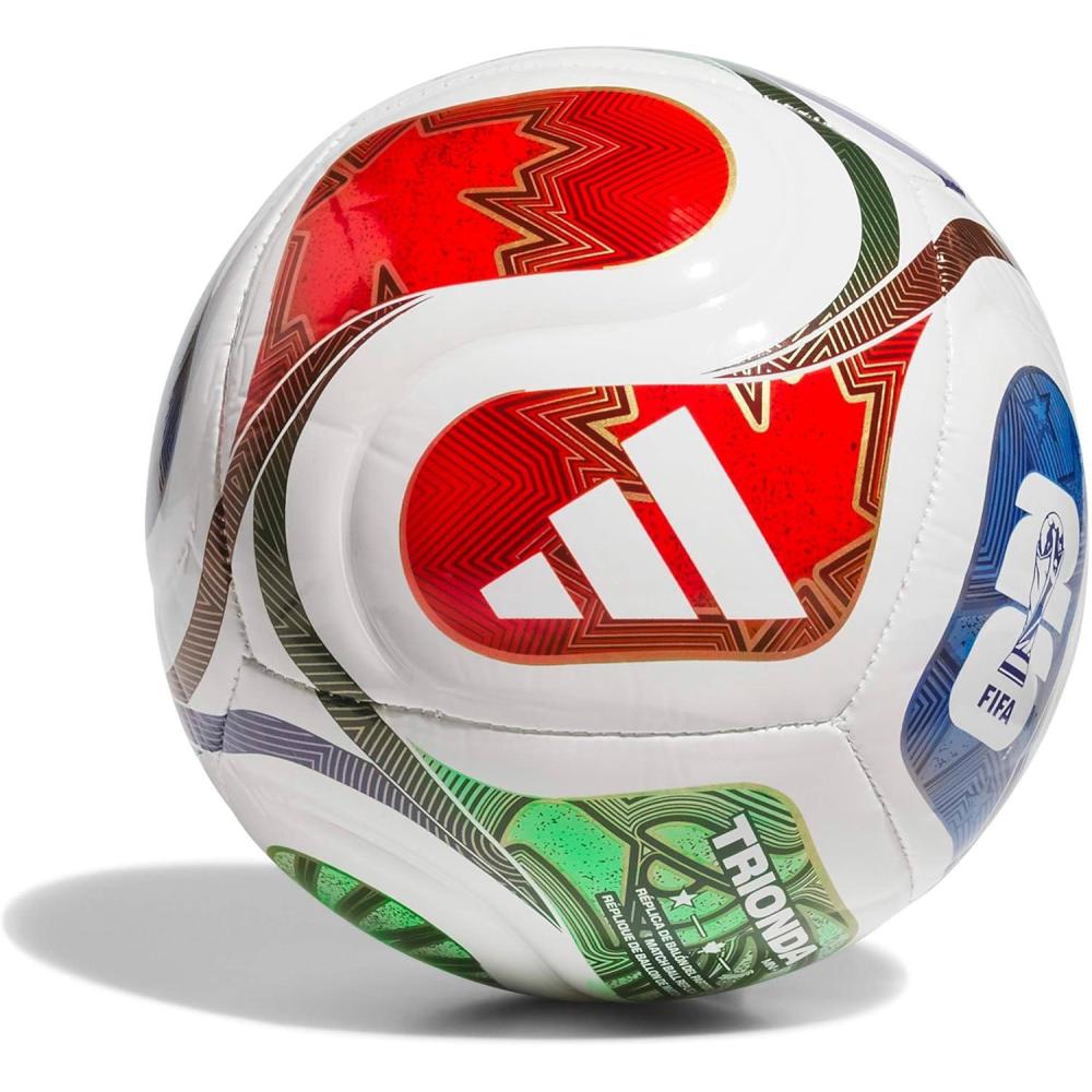 imageadidas unisexadult Fifa World Cup 26 Trionda Mini Soccer BallWhiteTeam Royal BlueSolar BluePower Red