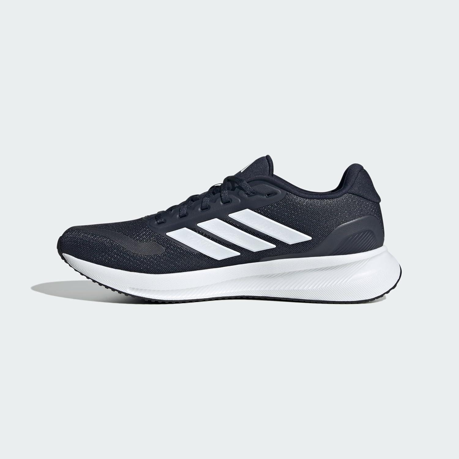 imageadidas Mens Run Falcon 5 SneakersInkWhiteBlack