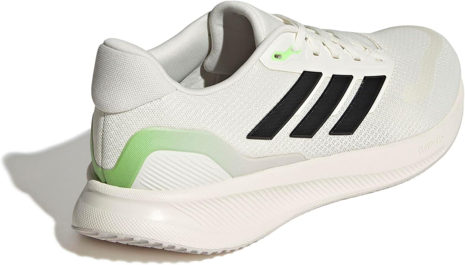 imageadidas Mens Run Falcon 5 SneakersOff WhiteBlackLime Burst