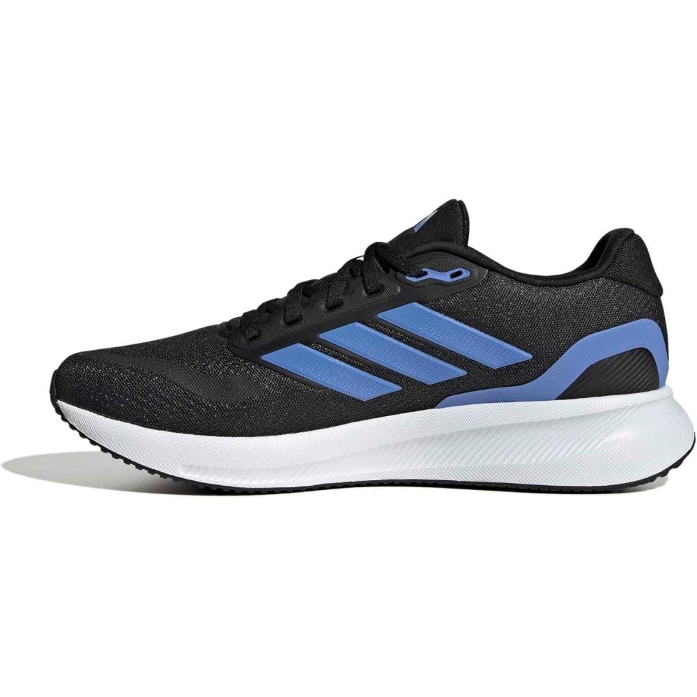imageadidas Mens Run Falcon 5 SneakersBlackBlue FusionWhite