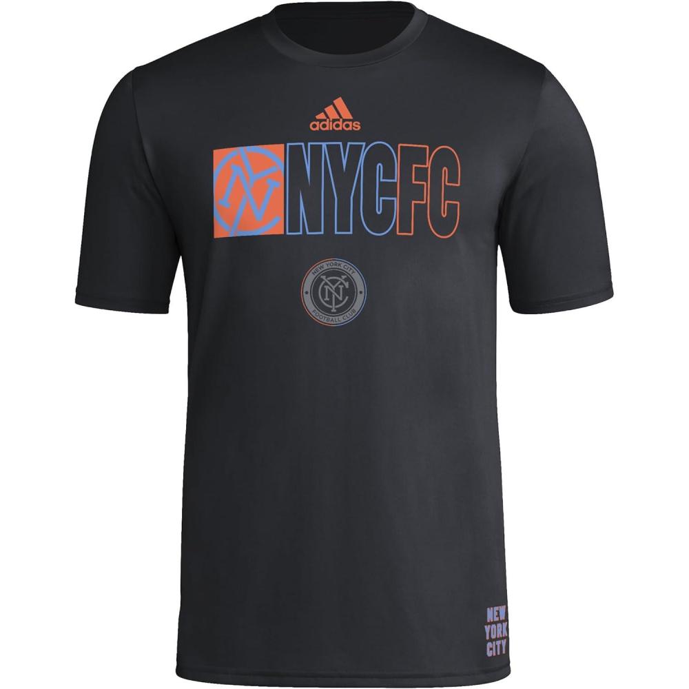 imageadidas Mens New York City Fc MLS Short Sleeve TShirtBlack