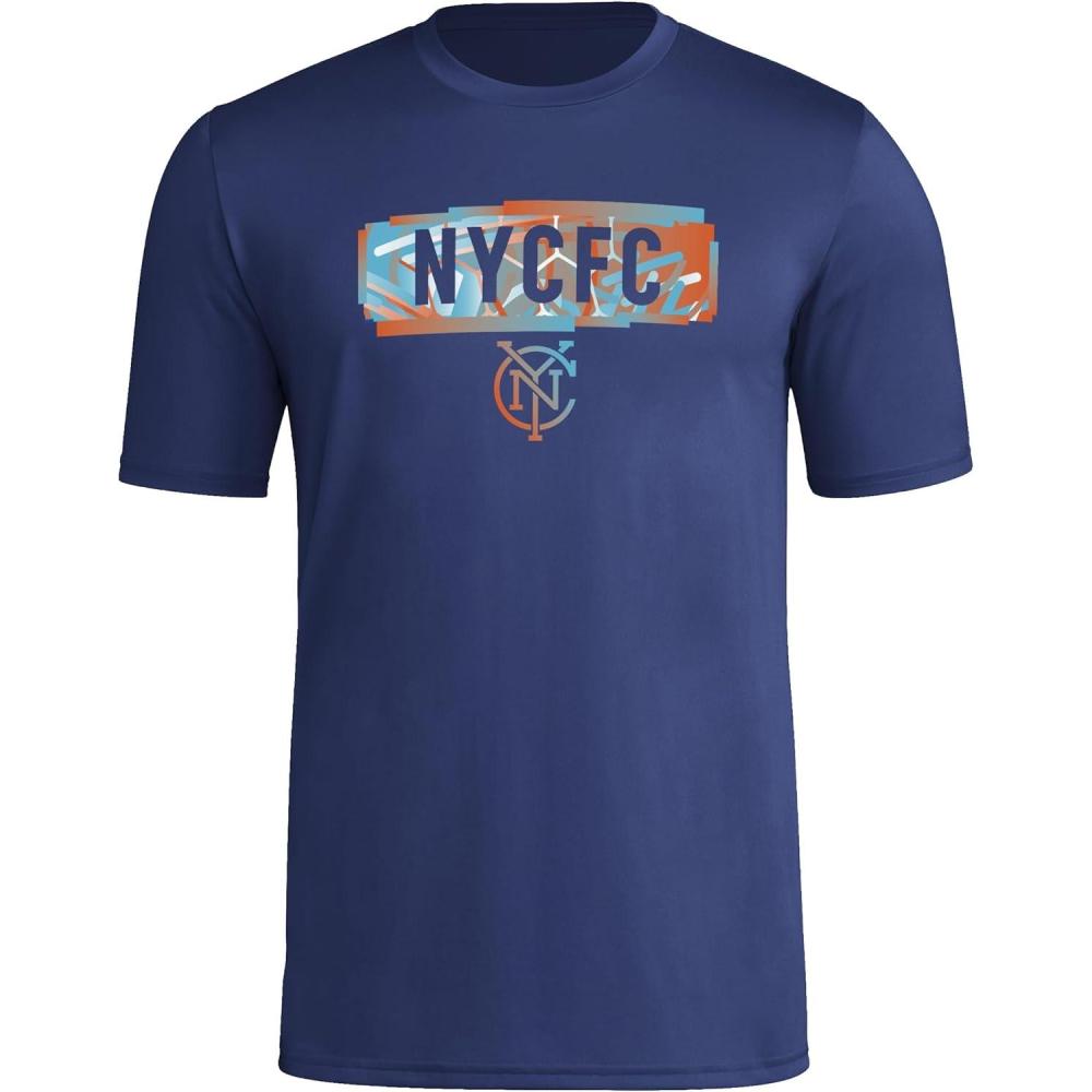 imageadidas Mens New York City Fc MLS Short Sleeve TShirtNavy