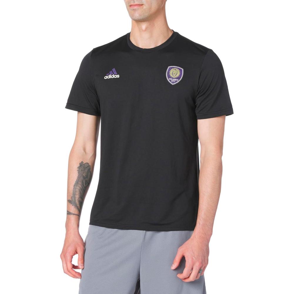 imageadidas Mens Orlando City Soccer Club MLS Short Sleeve TShirtBlack