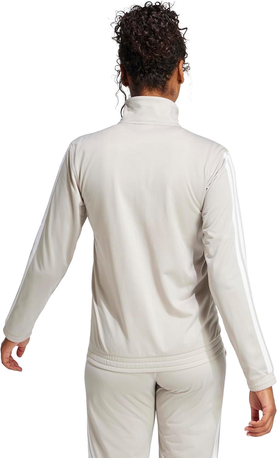 imageadidas Womens Tricot 3stripes Track TopWonder AluminaWhite