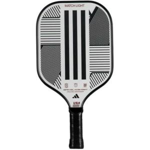 Adidas Match Pickleball Paddle – Fiberglass Surface – Polypropylene Honeycomb Core – Featuring Spinblade Grit – Designed for Beginners – USAPA Approved(2024 Match Lite (White))