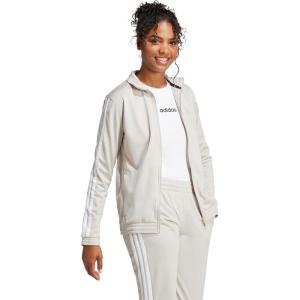 adidas Womens Tricot 3-stripes Track Top(Wonder Alumina/White)