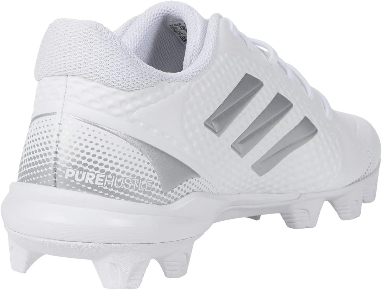 imageadidas Womens Purehustle 2 MD SneakersWhiteSilver MetallicSilver Metallic