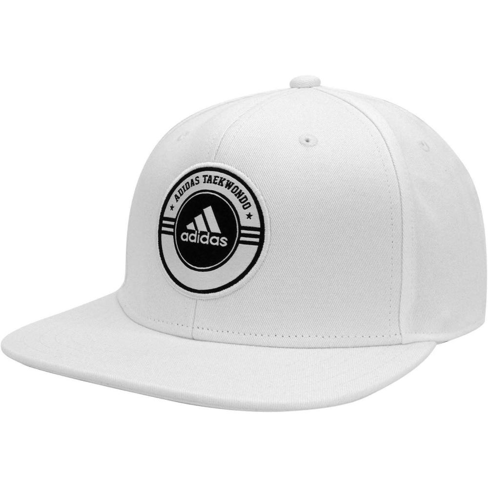 imageadidas Taekwondo Embroidered Snapback Flatbrim Cap White
