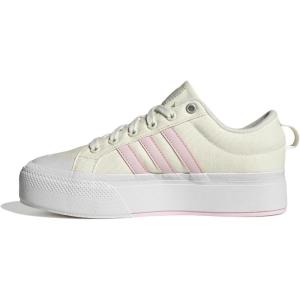 adidas Women’s Bravada 2.0 Platform Sneakers(Off White/Clear Pink/White)
